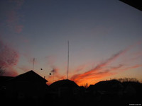 Beauty sunset behind my antennas